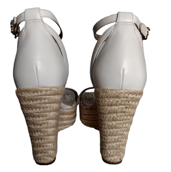 MICHAEL KORS Kimberly Logo and Leather Wedge Sandal - Picture 4 of 9